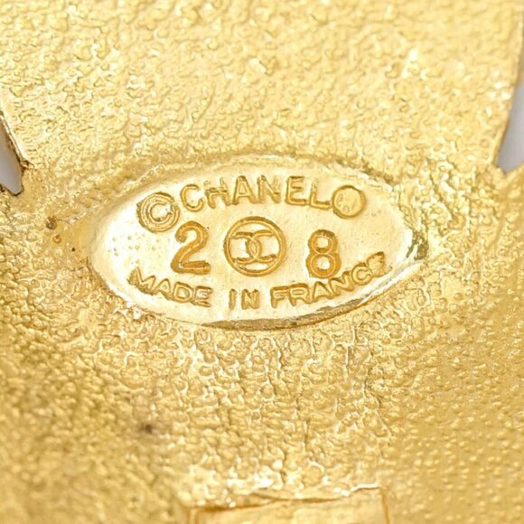 CHANEL CC Logo Cross Vintage Necklace 29" Gold Tone 28 Auth #24501 - Picture 9 of 9